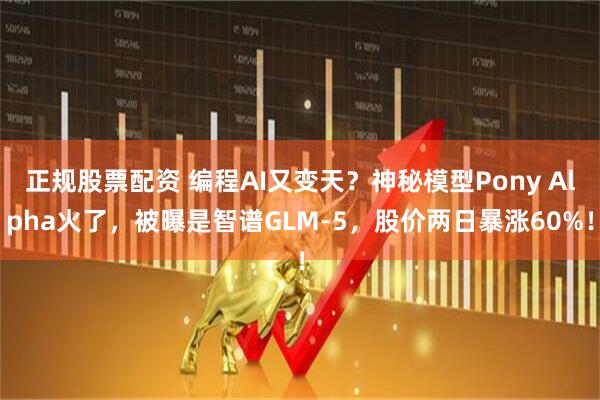 正规股票配资 编程AI又变天？神秘模型Pony Alpha火了，被曝是智谱GLM-5，股价两日暴涨60%！